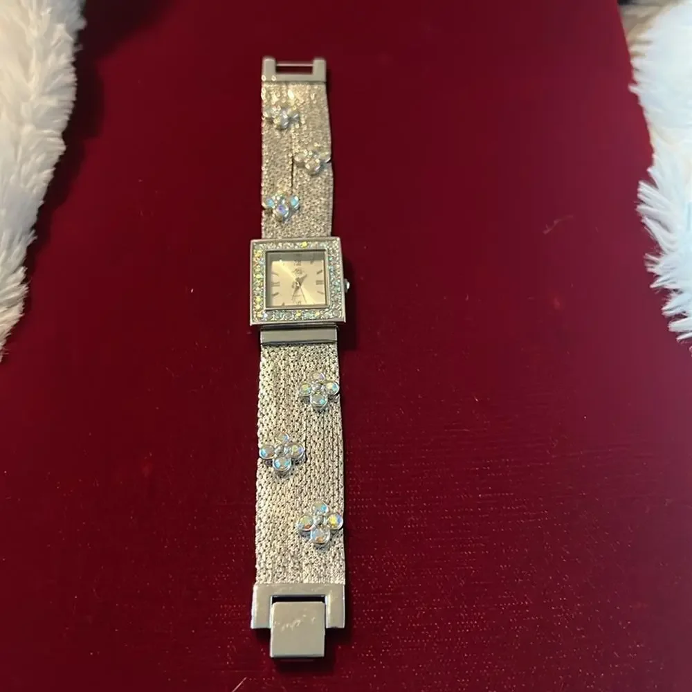 Vintage Kirks Folly Quartz Rhinestone Watch